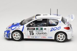 Peugeot 206 WRC #15 G. Panizzi / H. Panizzi WRC 1999 Solido 1:18 9016 Metal - imagem 4 de 8