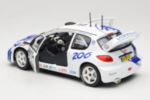 Peugeot 206 WRC #15 G. Panizzi / H. Panizzi WRC 1999 Solido 1:18 9016 Metal - imagem 5 de 8