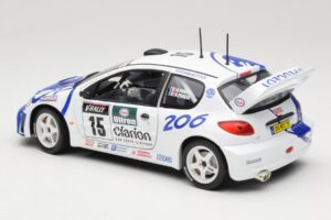 Peugeot 206 WRC #15 G. Panizzi / H. Panizzi WRC 1999 Solido 1:18 9016 Metal - imagem 7 de 8