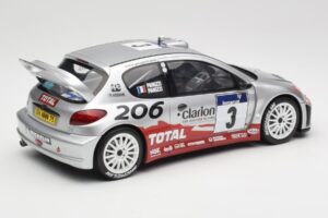 Peugeot 206 WRC #3 G. Panizzi / H. Panizzi Rally Tour de Corse 2002 Otto 1:18 OT1085 Resina - imagem 2 de 6