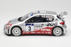 Peugeot 206 WRC #3 G. Panizzi / H. Panizzi Rally Tour de Corse 2002 Otto 1:18 OT1085 Resina - imagem 3 de 6