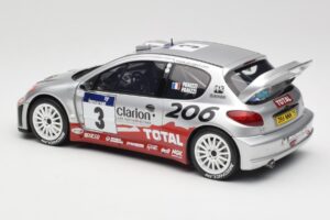 Peugeot 206 WRC #3 G. Panizzi / H. Panizzi Rally Tour de Corse 2002 Otto 1:18 OT1085 Resina - imagem 5 de 6