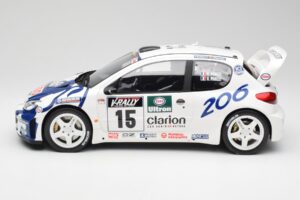 Peugeot 206 WRC G. Panizzi / H. Panizzi Tour de Corse 1999 Otto 1:12 G081 Resina - imagem 3 de 6
