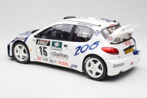 Peugeot 206 WRC G. Panizzi / H. Panizzi Tour de Corse 1999 Otto 1:12 G081 Resina - imagem 5 de 6