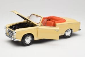 Peugeot 403 Cabriolet Amarelo Areia Solido 1:18 8165 Metal - imagem 2 de 8