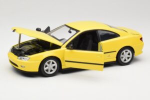 Peugeot 406 Coupe Amarelo Gate 1:18 01022 Metal - imagem 2 de 8