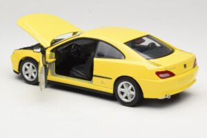 Peugeot 406 Coupe Amarelo Gate 1:18 01022 Metal - imagem 5 de 8