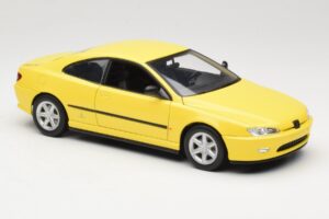 Peugeot 406 Coupe Amarelo Gate 1:18 01022 Metal - imagem 6 de 8