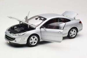 Peugeot 407 Coupe Prata Norev 1:18 184747 Metal - imagem 2 de 8