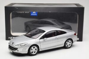 Peugeot 407 Coupe Prata Norev 1:18 184747 Metal - imagem 8 de 8
