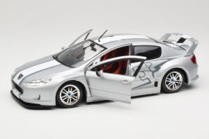 Peugeot 407 Racing Prateado Solido 1:18 90642 Metal - imagem 2 de 8