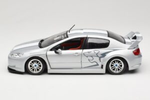 Peugeot 407 Racing Prateado Solido 1:18 90642 Metal - imagem 4 de 8