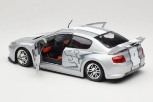 Peugeot 407 Racing Prateado Solido 1:18 90642 Metal - imagem 5 de 8