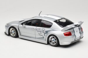 Peugeot 407 Racing Prateado Solido 1:18 90642 Metal - imagem 7 de 8