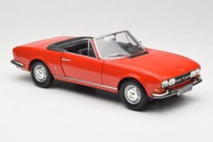Peugeot 504 Cabriolet Vermelho Norev 1:18 184754 Metal - imagem 6 de 8