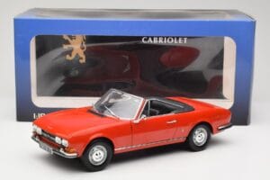 Peugeot 504 Cabriolet Vermelho Norev 1:18 184754 Metal - imagem 8 de 8