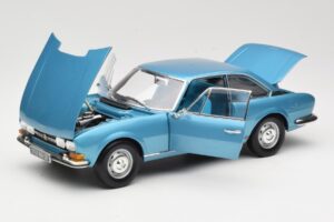 Peugeot 504 Coupe Azul Norev 1:18 184755 Metal - imagem 2 de 8