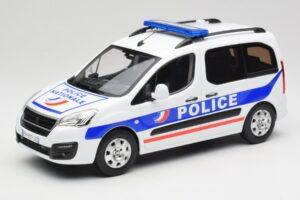 Peugeot Partner Police Azul Norev 1:18 184891 Metal