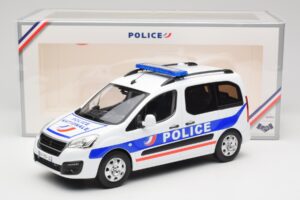 Peugeot Partner Police Azul Norev 1:18 184891 Metal - imagem 6 de 6