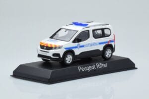 Peugeot Rifter Police Municipale Branco Norev 1:43 479067 Metal - imagem 2 de 4