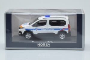 Peugeot Rifter Police Municipale Branco Norev 1:43 479067 Metal - imagem 4 de 4