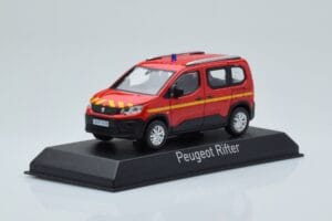 Peugeot Rifter Pompiers Vermelho Norev 1:43 479069 Metal - imagem 2 de 4