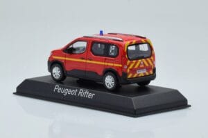 Peugeot Rifter Pompiers Vermelho Norev 1:43 479069 Metal - imagem 3 de 4