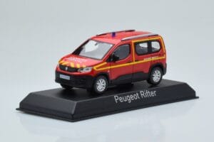 Peugeot Rifter Pompiers Secours Medical Vermelho Norev 1:43 479070 Metal - imagem 2 de 4
