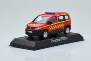 Peugeot Rifter Sapeurs Pompiers Vermelho Norev 1:43 479071 Metal - imagem 2 de 4