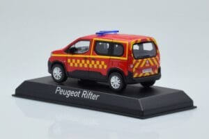 Peugeot Rifter Sapeurs Pompiers Vermelho Norev 1:43 479071 Metal - imagem 3 de 4