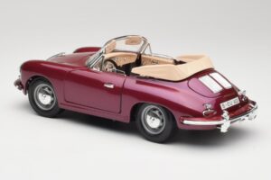 Porsche 356B Cabriolet Beringela Bburago 1:18 3021-M4 Metal - imagem 7 de 8