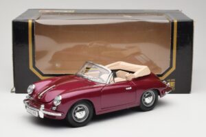 Porsche 356B Cabriolet Beringela Bburago 1:18 3021-M4 Metal - imagem 8 de 8