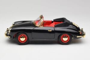 Porsche 356B Cabriolet Preto Bburago 1:18 3031D Metal - imagem 4 de 8