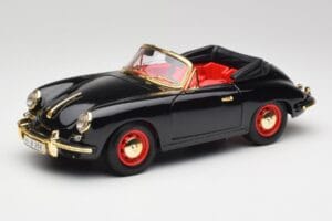 Porsche 356B Cabriolet Preto Bburago 1:18 3031D Metal