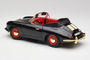 Porsche 356B Cabriolet Preto Bburago 1:18 3031D Metal - imagem 7 de 8