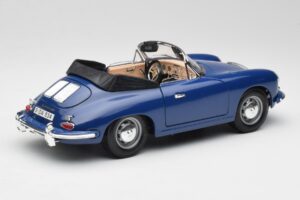 Porsche 356B Cabriolet Azul Bburago 1:18 3051 Metal - imagem 3 de 8