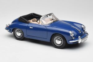 Porsche 356B Cabriolet Azul Bburago 1:18 3051 Metal - imagem 6 de 8