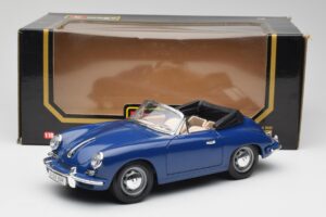 Porsche 356B Cabriolet Azul Bburago 1:18 3051 Metal - imagem 8 de 8