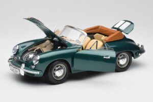 Porsche 356B Cabriolet Verde Bburago 1:18 3051-M1 Metal - imagem 2 de 8