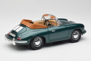Porsche 356B Cabriolet Verde Bburago 1:18 3051-M1 Metal - imagem 3 de 8