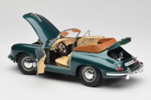 Porsche 356B Cabriolet Verde Bburago 1:18 3051-M1 Metal - imagem 5 de 8
