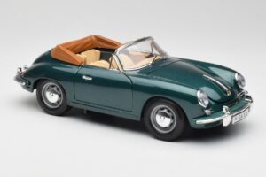 Porsche 356B Cabriolet Verde Bburago 1:18 3051-M1 Metal - imagem 6 de 8