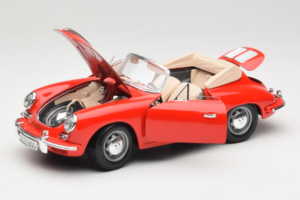 Porsche 356B Cabriolet Vermelho Tchibo 1:18 45703 Metal - imagem 2 de 8
