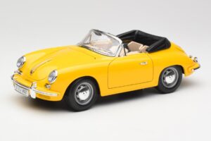 Porsche 356B Cabriolet Amarelo Bburago 1:18 3031 Metal