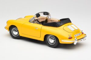 Porsche 356B Cabriolet Amarelo Bburago 1:18 3031 Metal - imagem 7 de 8