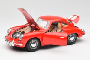 Porsche 356B Vermelho Bburago 1:18 3021 Metal - imagem 2 de 8