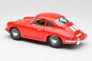 Porsche 356B Vermelho Bburago 1:18 3021 Metal - imagem 7 de 8