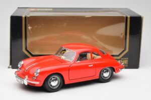 Porsche 356B Vermelho Bburago 1:18 3021 Metal - imagem 8 de 8