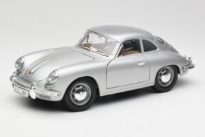 Porsche 356B Prata Bburago 1:18 3021-M1 Metal