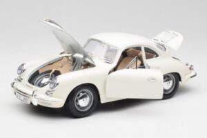 Porsche 356B Branco Bburago 1:18 3021-M3 Metal - imagem 2 de 8